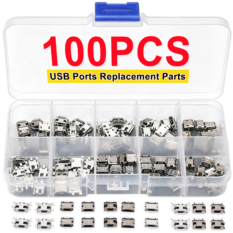 Micro Usb Cable - 100PCS/Pack 10 Types Female 5PIN DIP