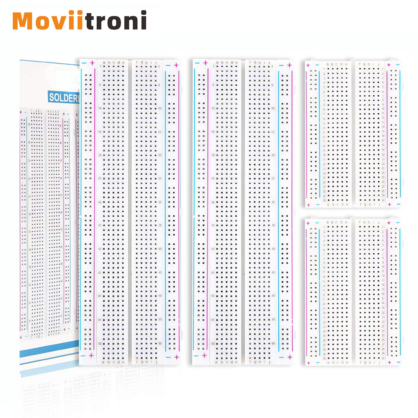 4pcs 400/830 Points Breadboard - огляд і ціна Breadboard 400 Point