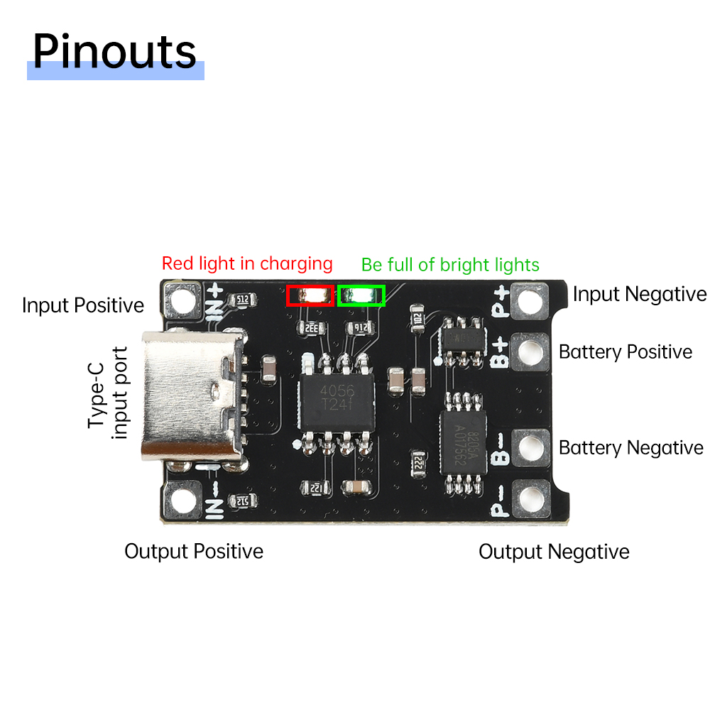 5pcs Type C DC 4-8V TP4056 Li- - огляд і ціна Tp4056 Module