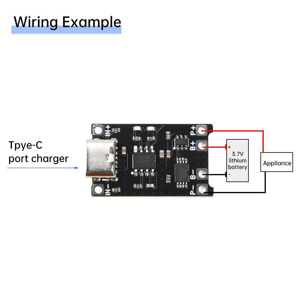 5pcs Type C DC 4-8V TP4056 Li- - огляд і ціна Tp4056 Module