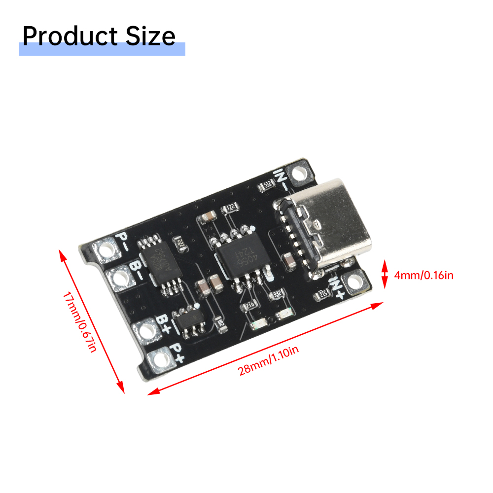 5pcs Type C DC 4-8V TP4056 Li- - огляд і ціна Tp4056 Module