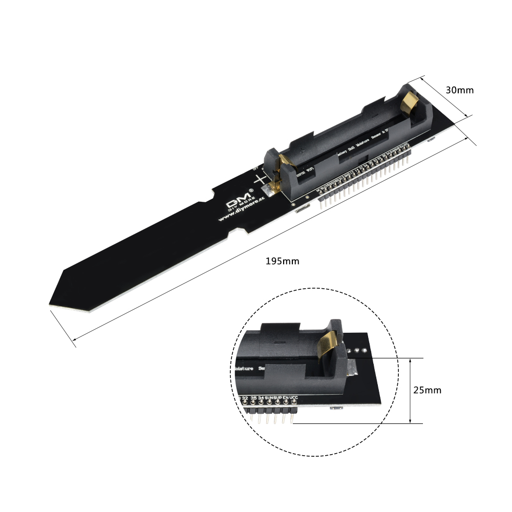 DHT11 Temperature, Humidity an - огляд і ціна Esp32 Battery Holder Lipo