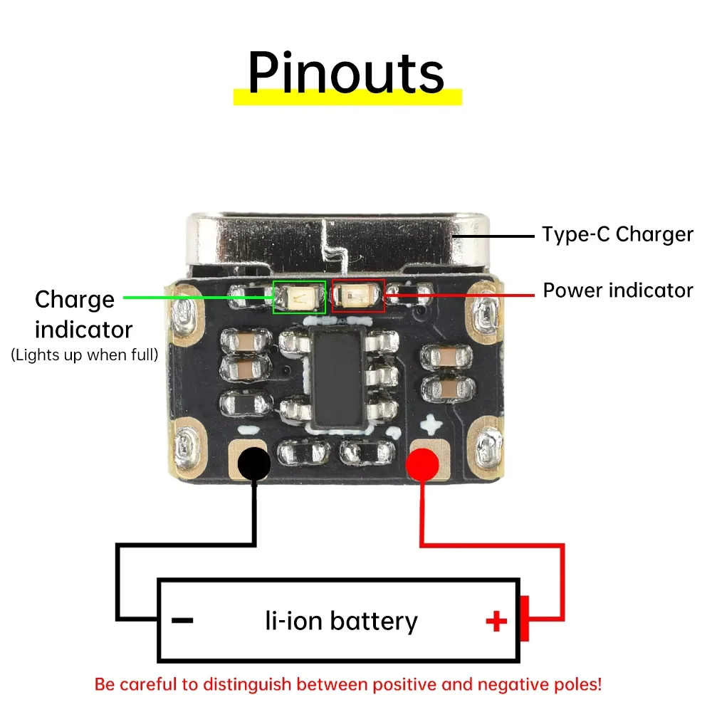 1-50PCS Type-C 18650 Lithium B - огляд і ціна Li Ion Charger Module