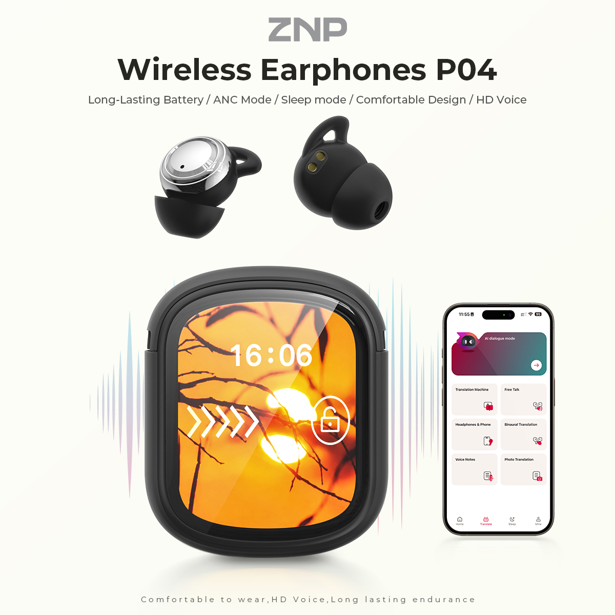 ZNP P04 Sleeping Aid Earbuds A - огляд і ціна Usb C Cable