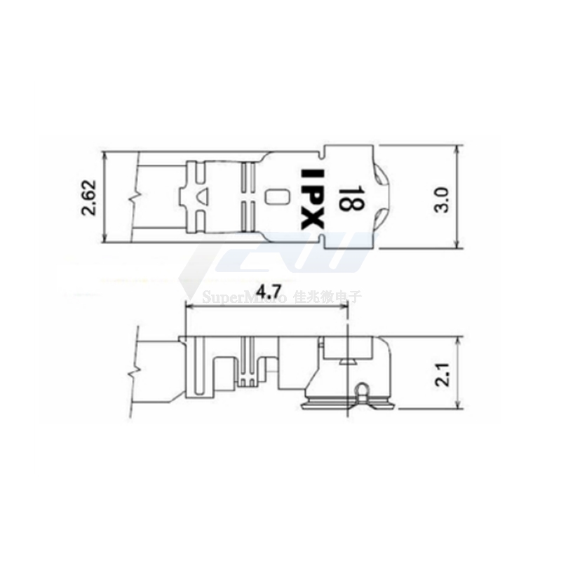 RF U.FL/IPX IPX1 UFL to RP-SMA - огляд і ціна Ipex Connector