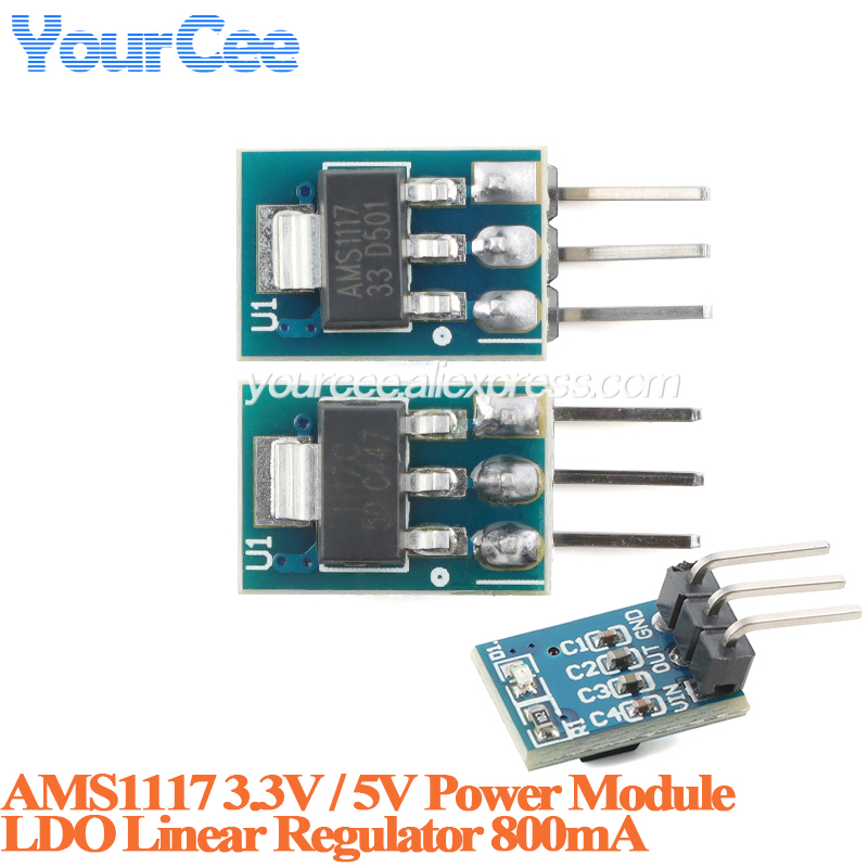20pcs/1pc AMS1117 3.3V 5V Powe - огляд і ціна Ams1117 Module