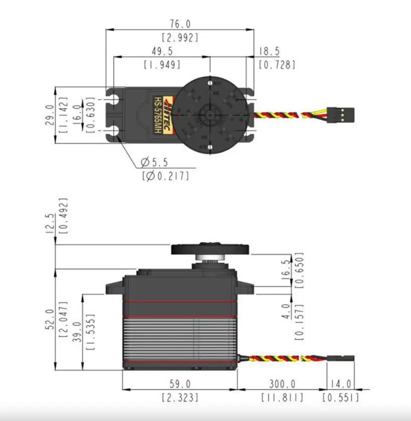 HS-5765MH High Voltage Program - огляд і ціна Antenna 2.4Ghz