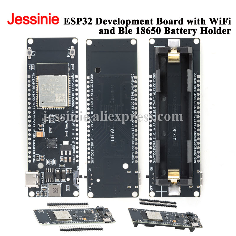 ESP32 Development Board with W - огляд і ціна Esp32 Battery Holder Lipo