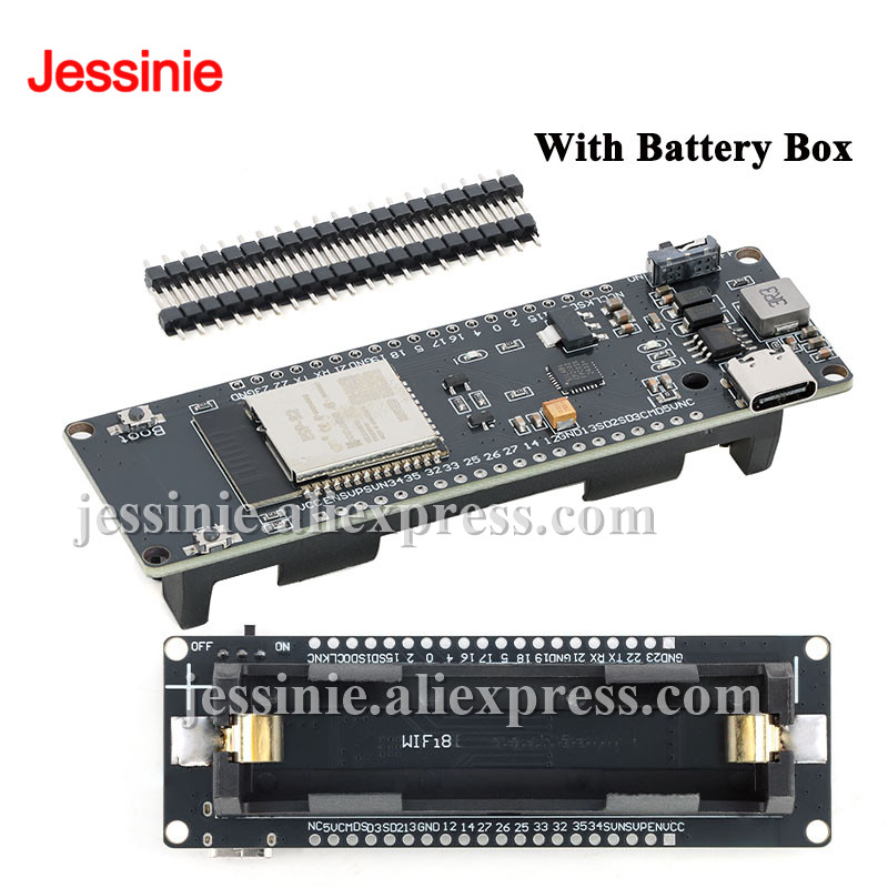 ESP32 Development Board with W - огляд і ціна Esp32 Battery Holder Lipo