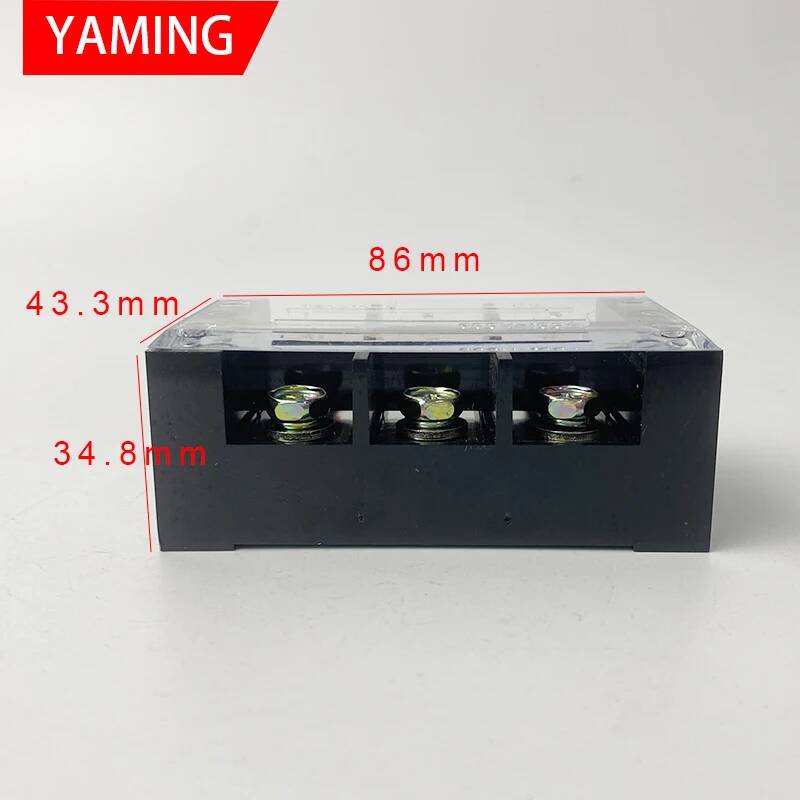 2pcs TBC-1003 100A 3P 600V 6 S - огляд і ціна Screw Terminal Block