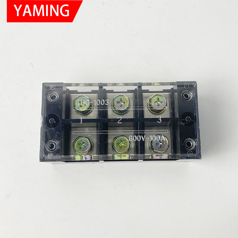2pcs TBC-1003 100A 3P 600V 6 S - огляд і ціна Screw Terminal Block