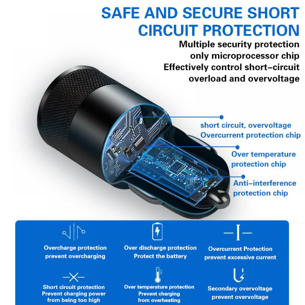 66W USB Car Charger Type C Fas - огляд і ціна Usb C Cable