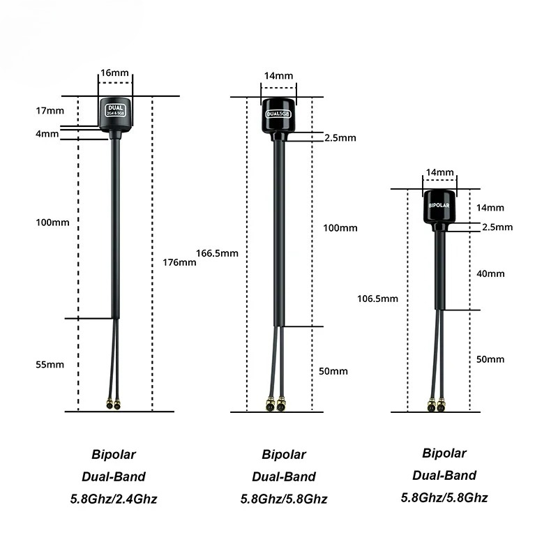 Flywoo Bipolar Dual-Band 5.8Gh - огляд і ціна Antenna 2.4Ghz