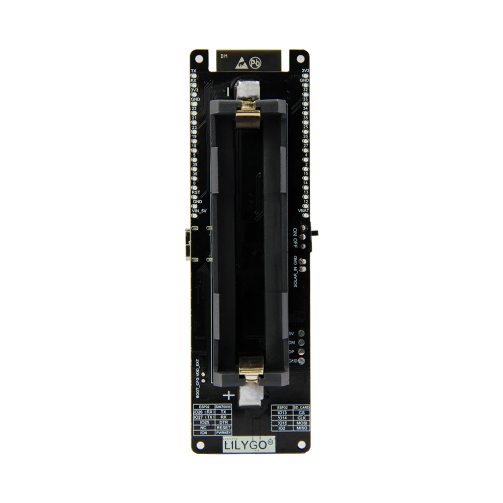 LILYGO® TTGO T-SIM7000G ESP32  - огляд і ціна Esp32 Battery Holder Lipo