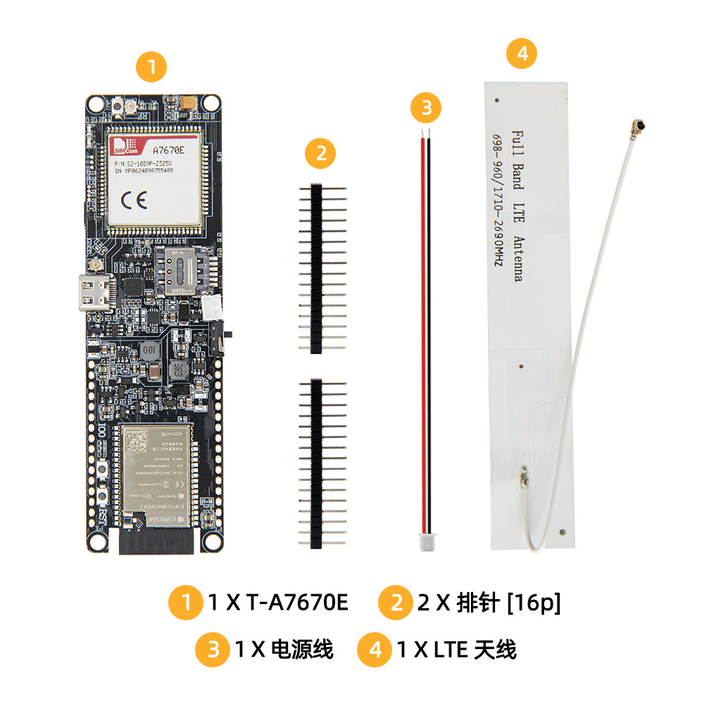 LILYGO T-A7670E ESP32 Developm - огляд і ціна Esp32 Battery Holder Lipo