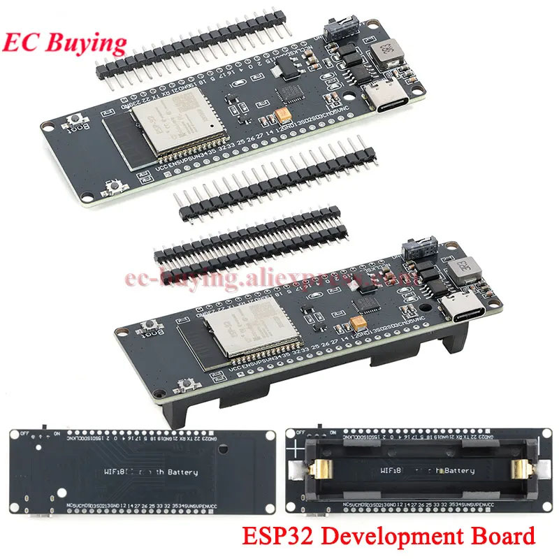 ESP32 Module Development Board - огляд і ціна Esp32 Battery Holder Lipo