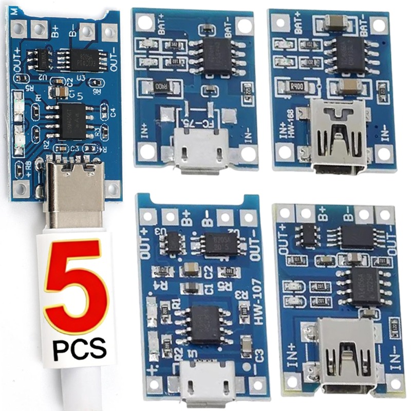 5V 3A Micro/Type-c/Mini 18650  - огляд і ціна Tp4056 Module