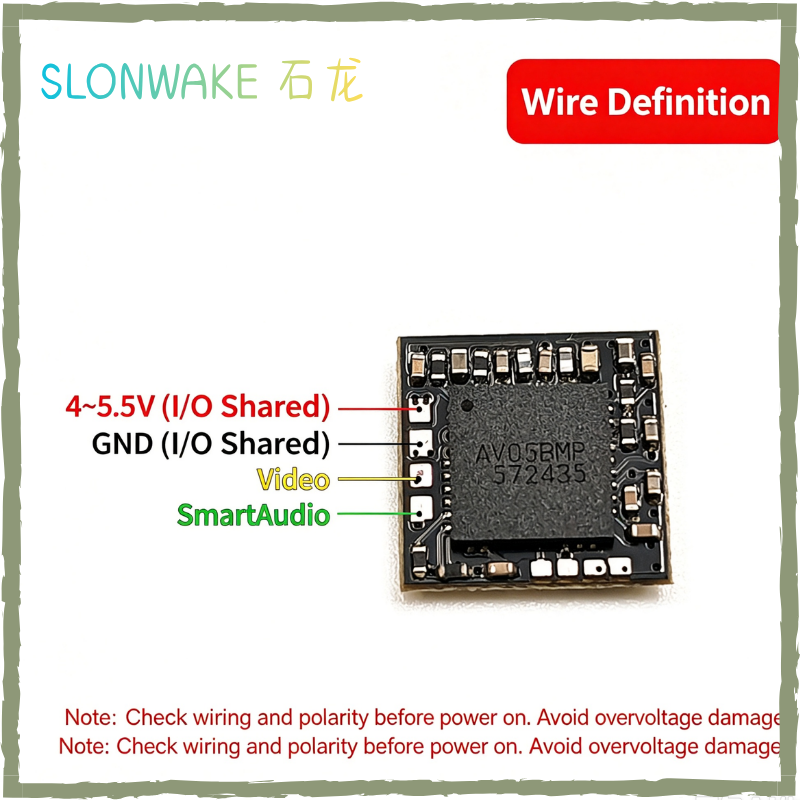 SLONWAKE 5.8G 25mW Tiny VTX 48 - огляд і ціна Ipex Connector