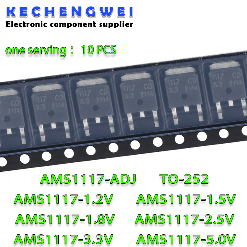 10PCS/Lot AMS1117CD-ADJ AMS111 - огляд і ціна Ams1117 Module