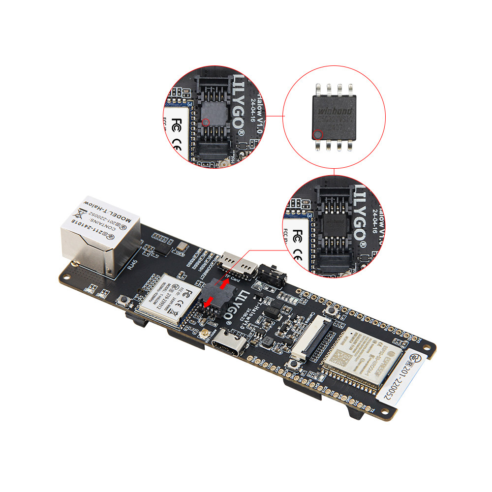 LILYGO T-Halow ESP32-S3 Develo - огляд і ціна Esp32 Battery Holder Lipo