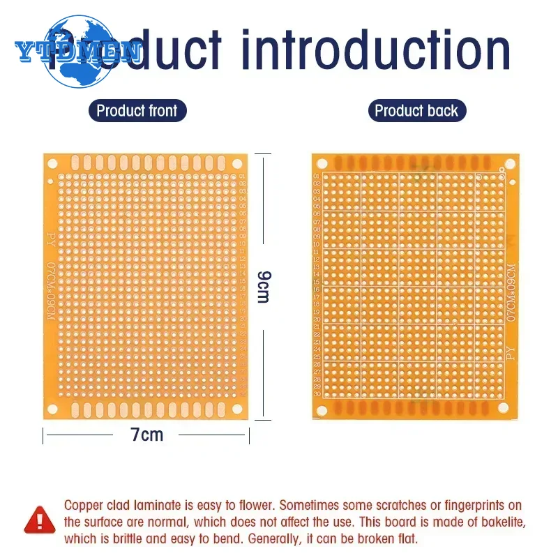 1-20pcs 5x7cm PCB Universal Bo - огляд і ціна Perfboard