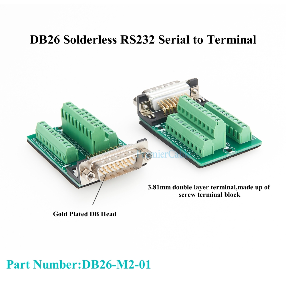 DB26 Male to Terminal Block Ma - огляд і ціна Screw Terminal Block