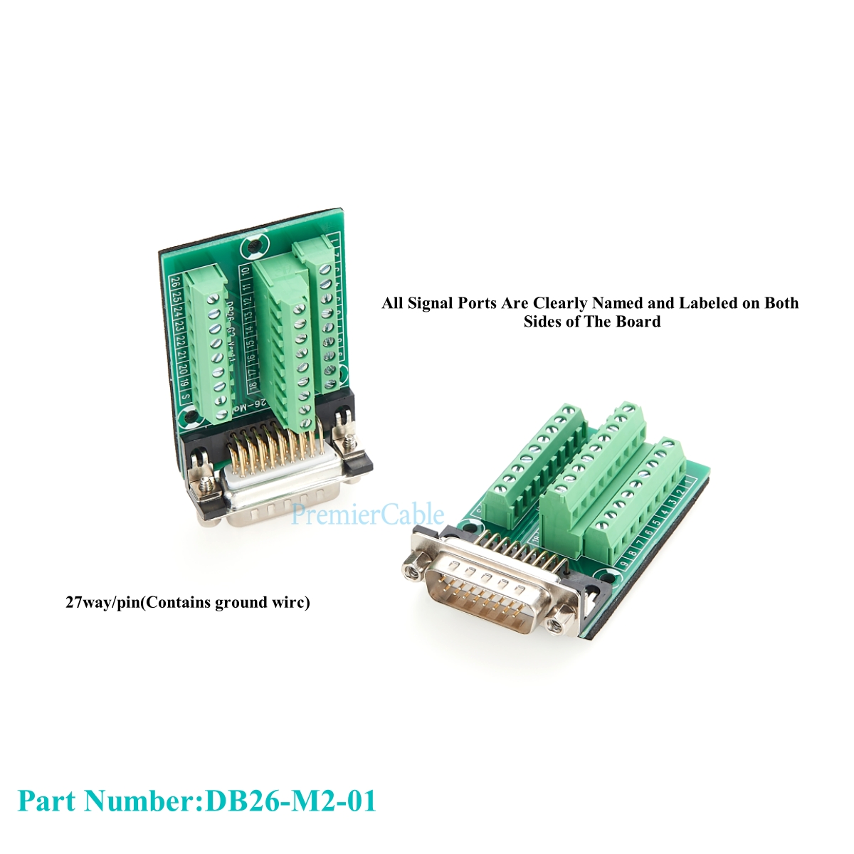 DB26 Male to Terminal Block Ma - огляд і ціна Screw Terminal Block