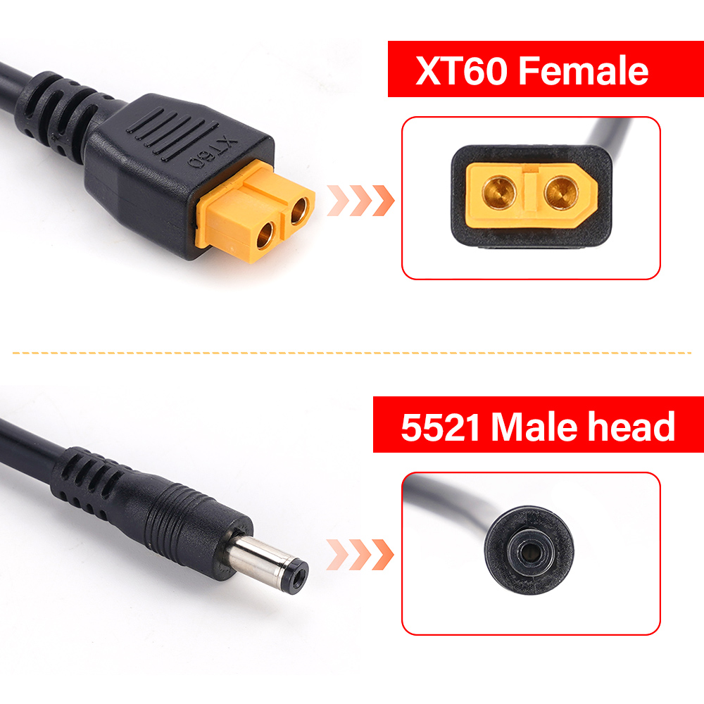 XT60 Female Connector To DC552 - огляд і ціна Ipex Connector