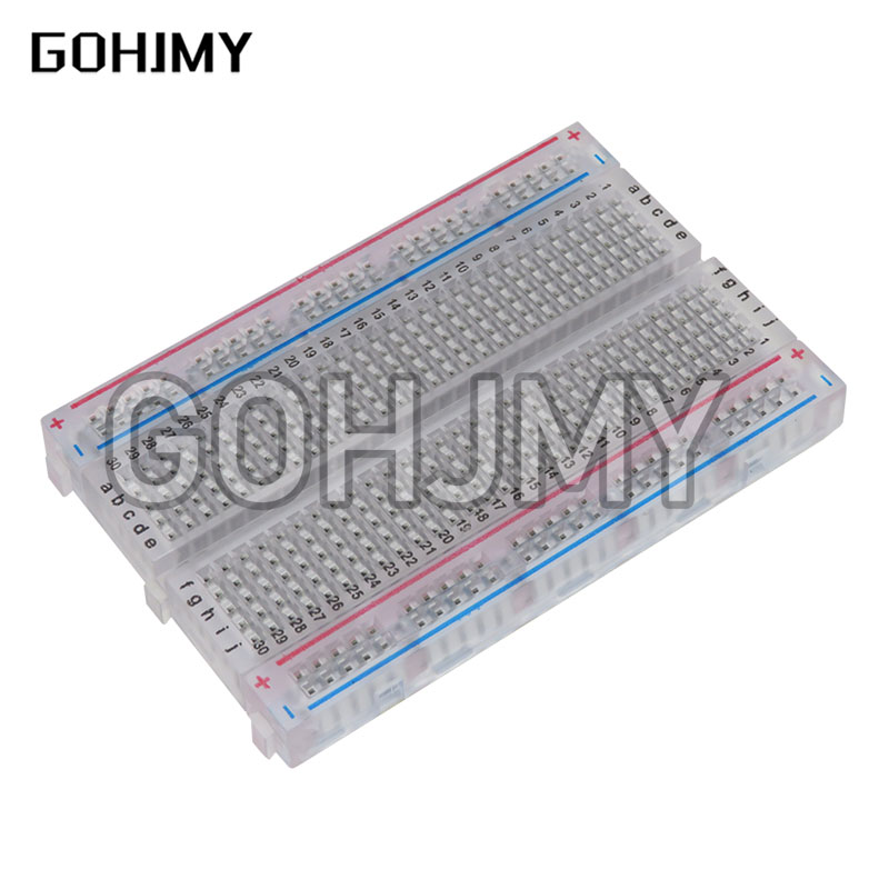 10pcs Transparent mini bread b - огляд і ціна Breadboard 400 Point