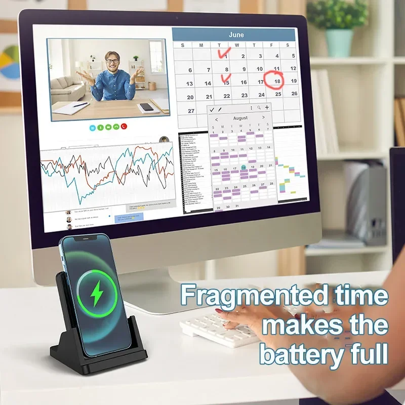 30W Wireless Charger Pad Stand - огляд і ціна Micro Usb Cable
