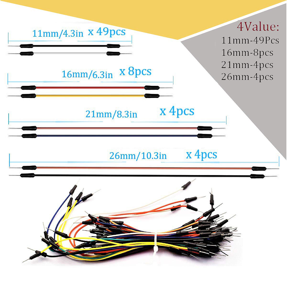 Breadboard Jumper Wire Kit wit - огляд і ціна Breadboard 400 Point