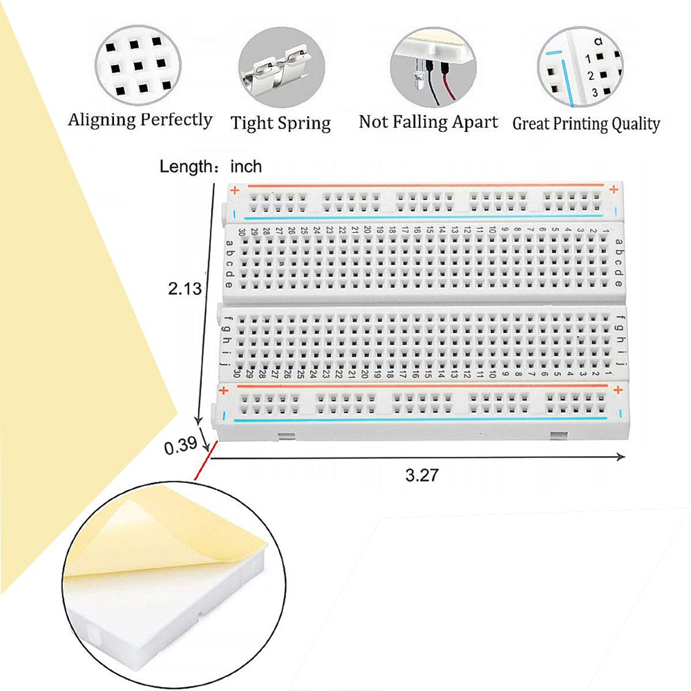 Breadboard Jumper Wire Kit wit - огляд і ціна Breadboard 400 Point