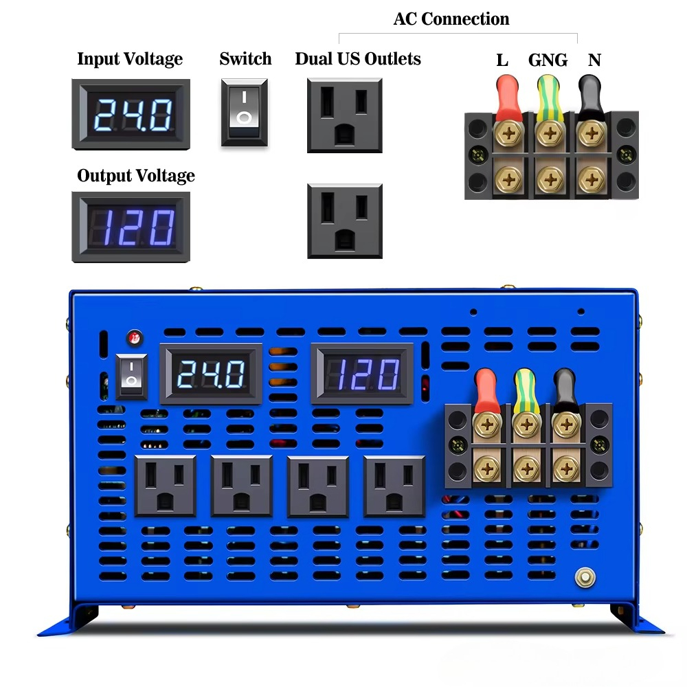WZRLB 8000w Off Grid Power Con - огляд і ціна Dc Dc Converter