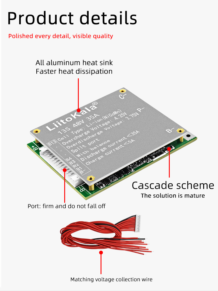liitokala BMS 13S 35A 48V Li-i - огляд і ціна Li Ion Charger Module
