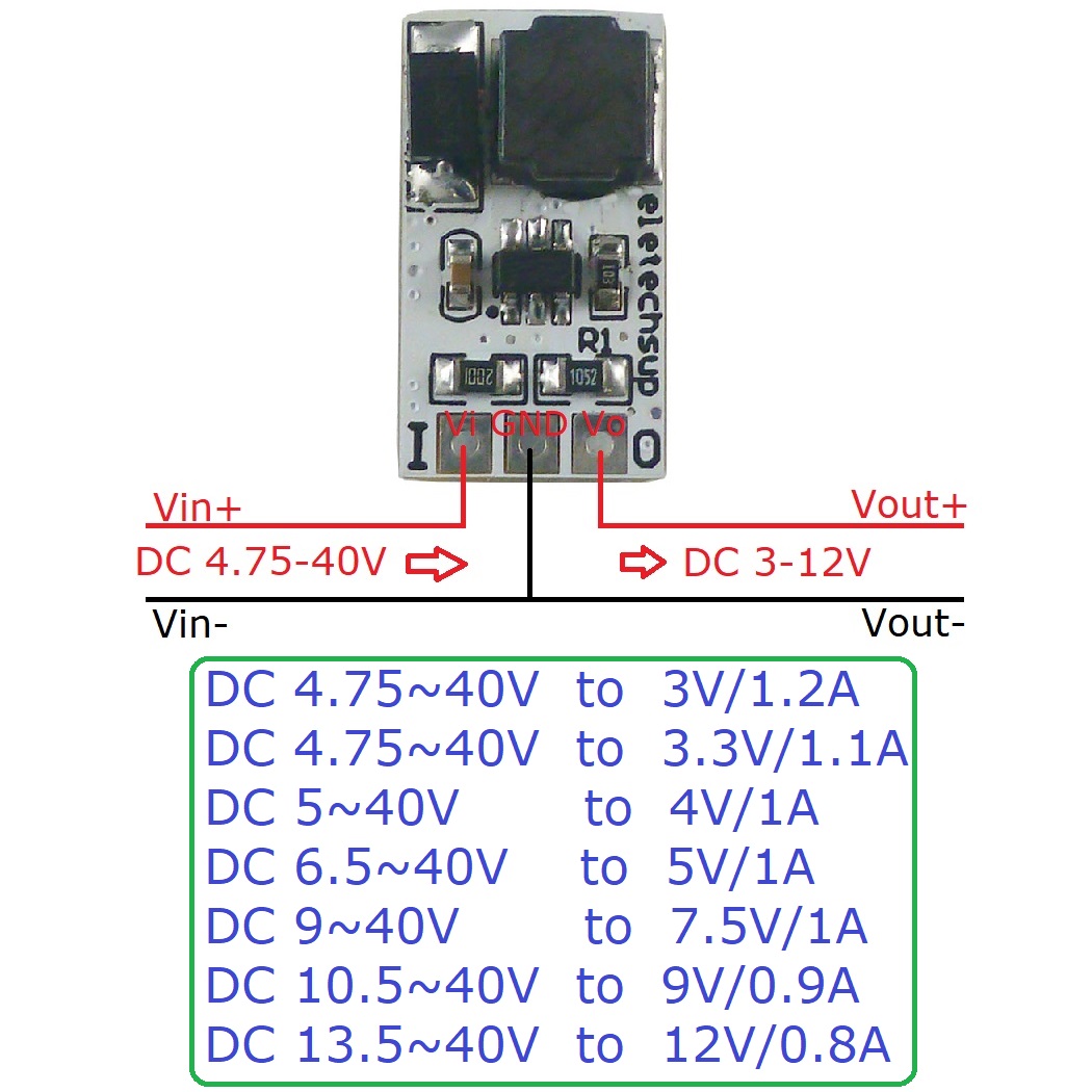 3PCS Mini DC-DC Converter Buck - огляд і ціна Ams1117 Module